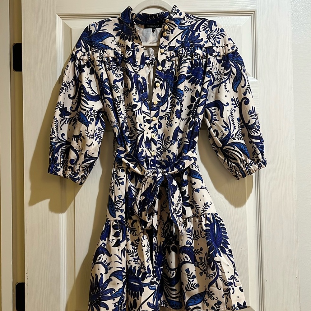 CQ by CQ blue and white dress